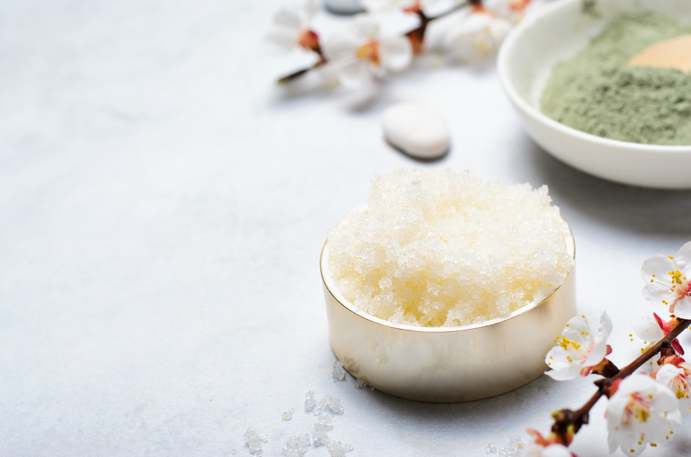 Sugar Scrub, Natural Handmade Cosmetics, Body Spa Treatment